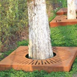 Fo-9t05-Square-Corten-Steel-Tree-Protection-Grating-Metal-Outdoor-Garden-Decoration-Tree-Grills