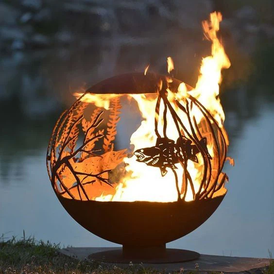 Outdoor Round Garden Fire Pit