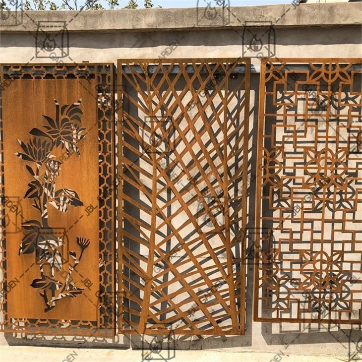Corten Steel Frame Wall Screens