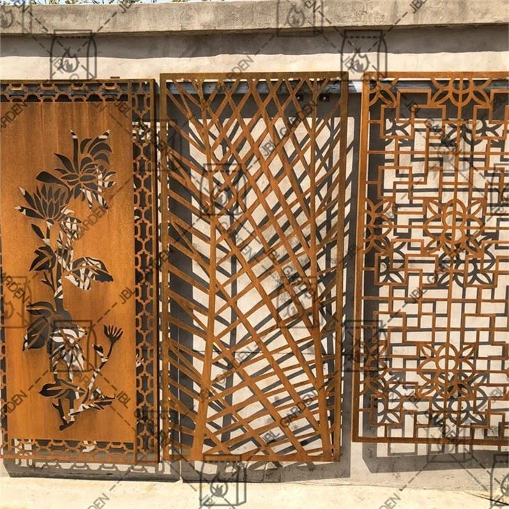 Corten Steel Frame Wall Screens