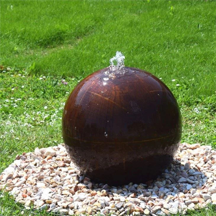 Zahradní fontána Koule Corten Steel