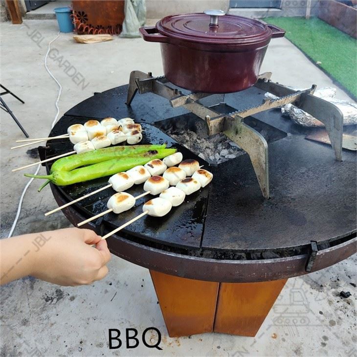 Outdoor Fire Pit Bbq Table Grill