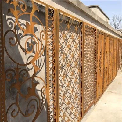 Plotové panely Corten