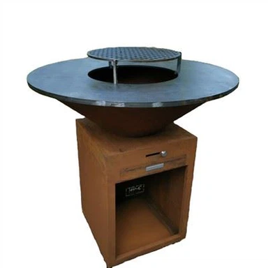Corten Fire Pit Grilovaná grilovací deska