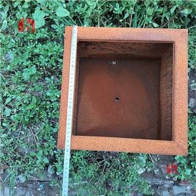 Corten Steel Square Planter