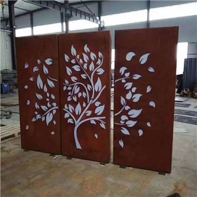Corten ocelové stěnové panely