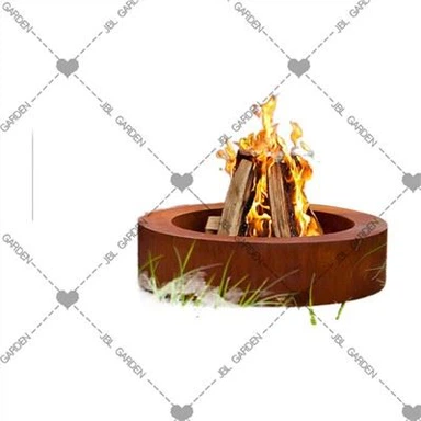 Velké kulaté ocelové ohniště