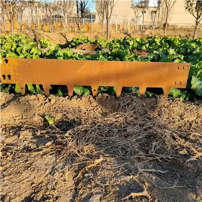 Velký vertikální kulatý květináč zahradní obruba