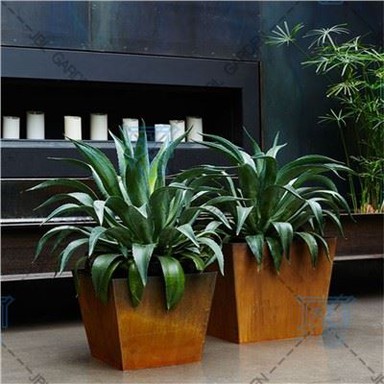 Kovová řada Veradek Corten Steel Span Planter