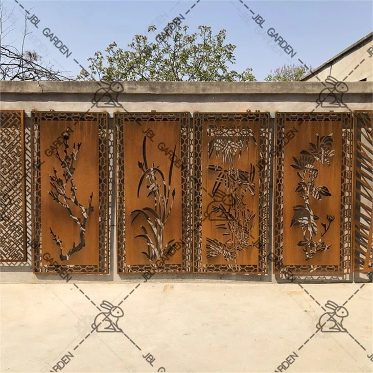 Veradek Corten Steel Screen Set
