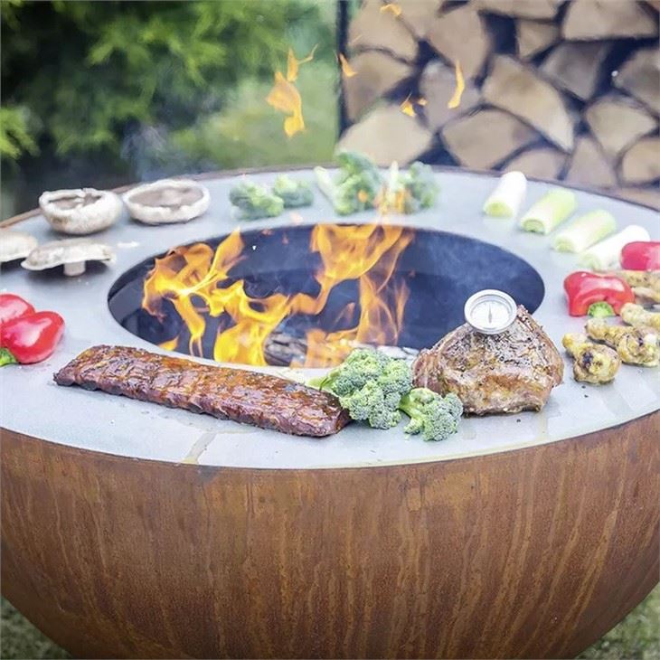 Wood Burning Fire Pit And Grill