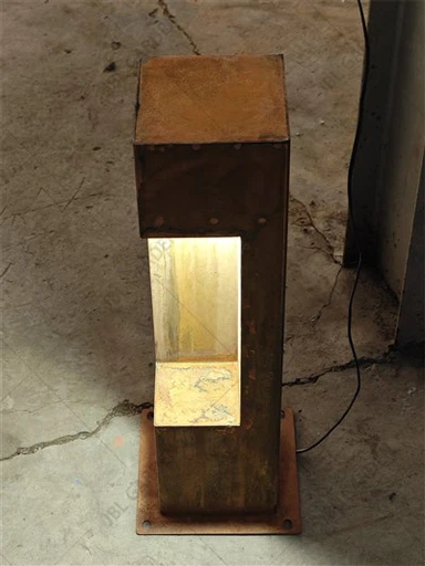 Solární LED sloupek Corten Steel