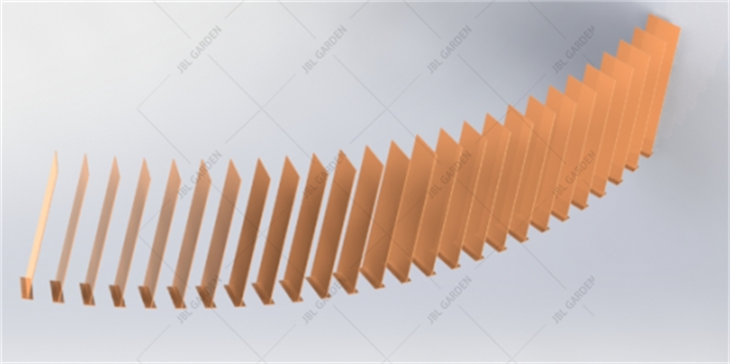 Corten/galvanizované ocelové oplocení a sloupky