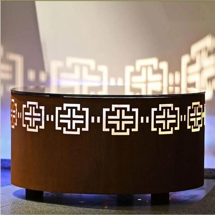Corten stůl s LED světlem