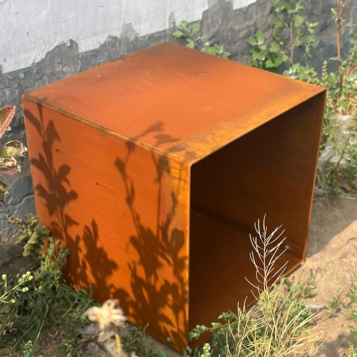 Square Corten Steel Planter Box high quality