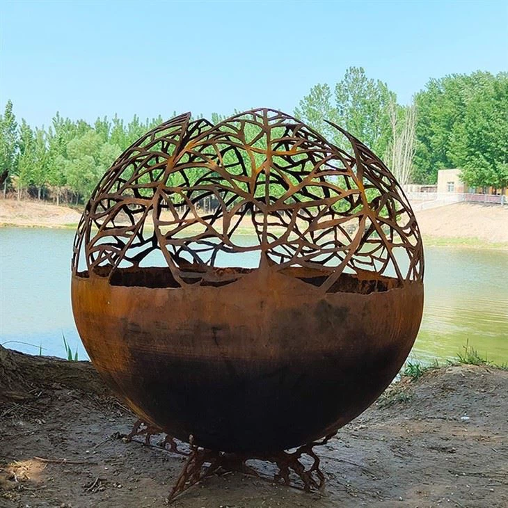Laser Cutting Fire Sphere