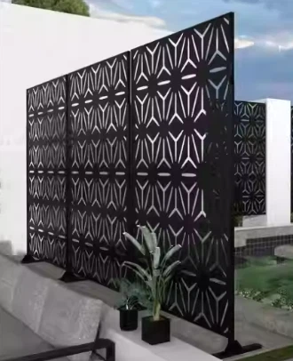 Outdoor Corten Steel Screen Fence