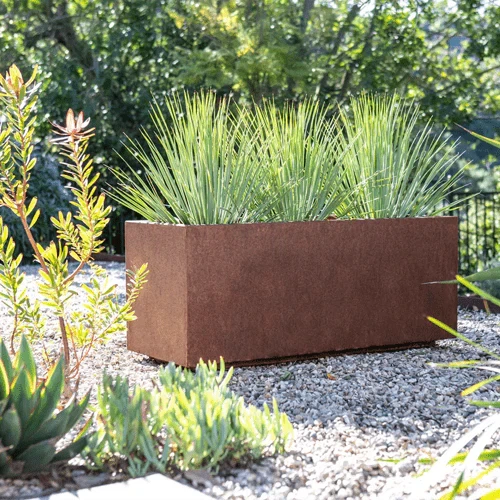 Rusted Steel Flowerpots