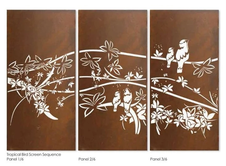 Rustic Weathering Steel Privacy Screen best