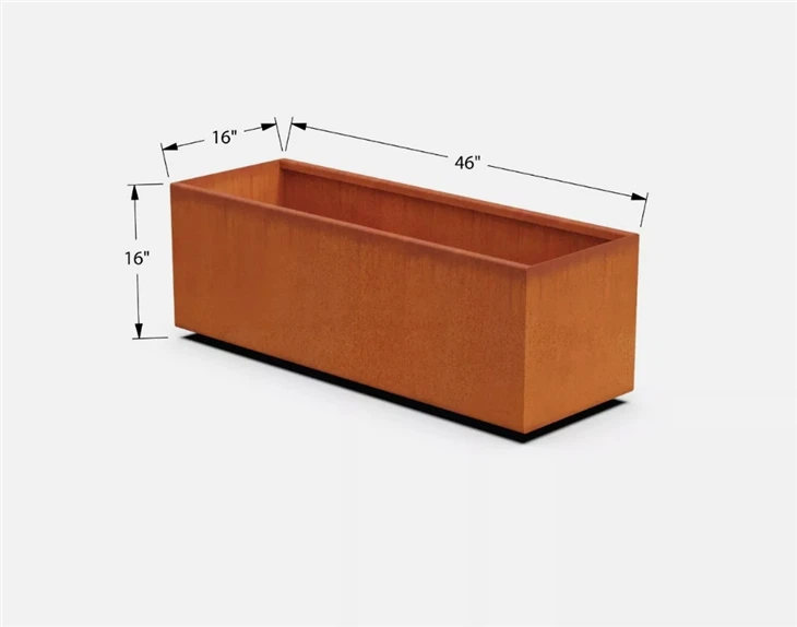 Rusty Metal Planters