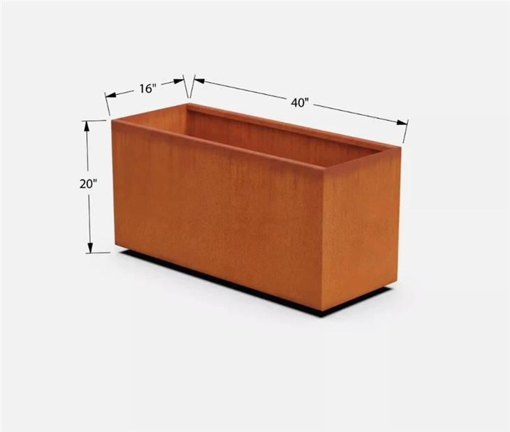 Rusty Metal Planters