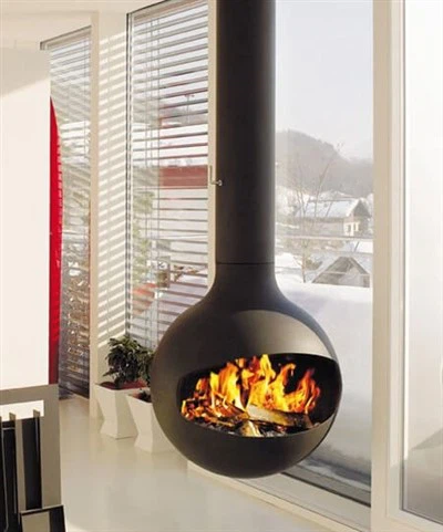 Sphere Steel Supended Firepit