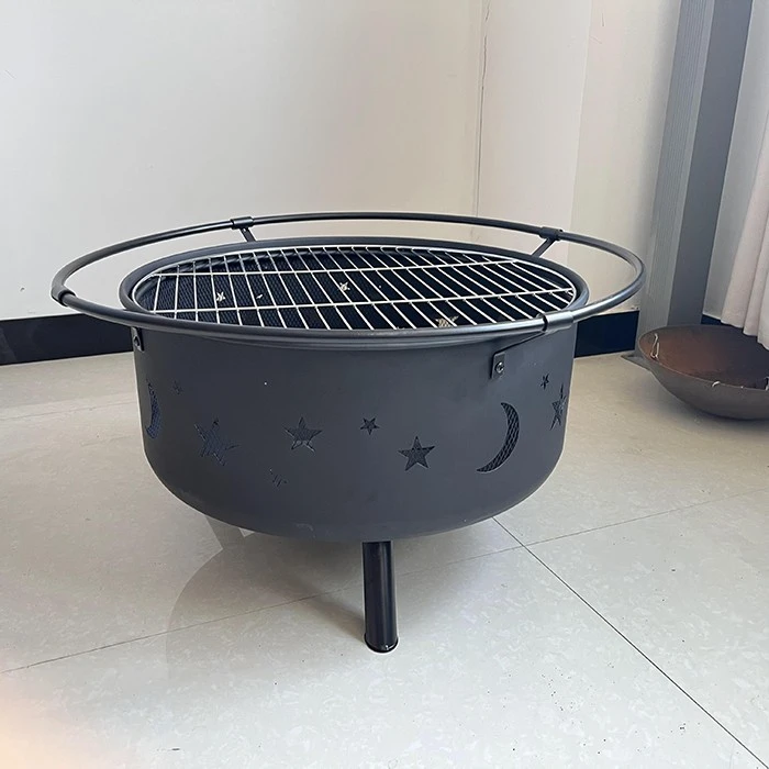 Steel Fire Pit With Spark Screen Cover high quality
