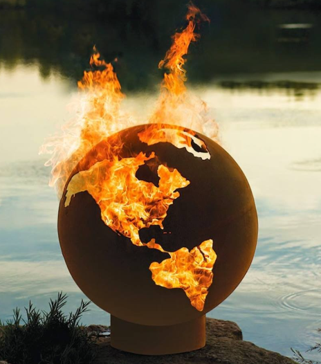 Wood Burning Metal Fireball Firepit suppliers